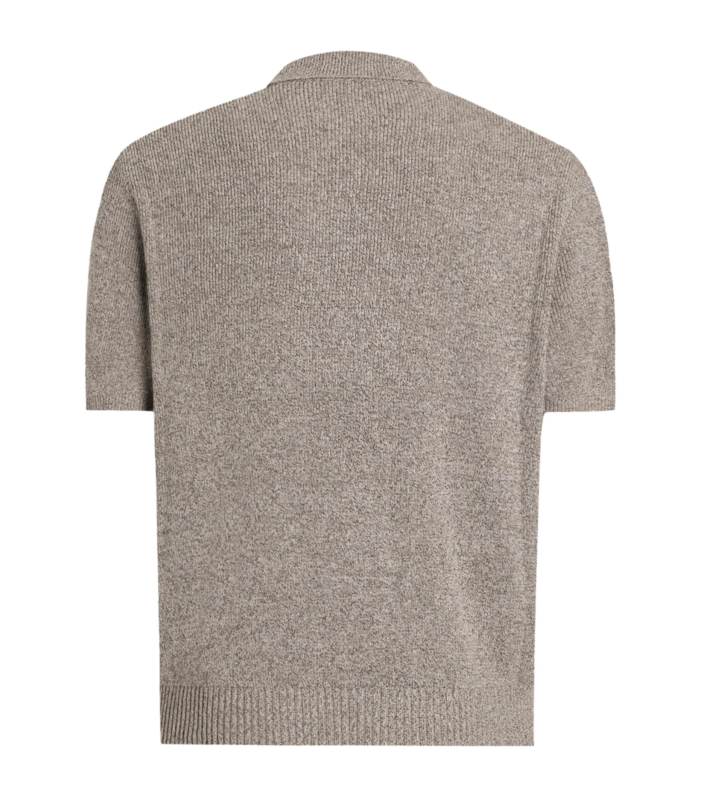 Dolce&Gabbana Mens Linen-Cotton Polo Shirt White Beige Ha Image 2