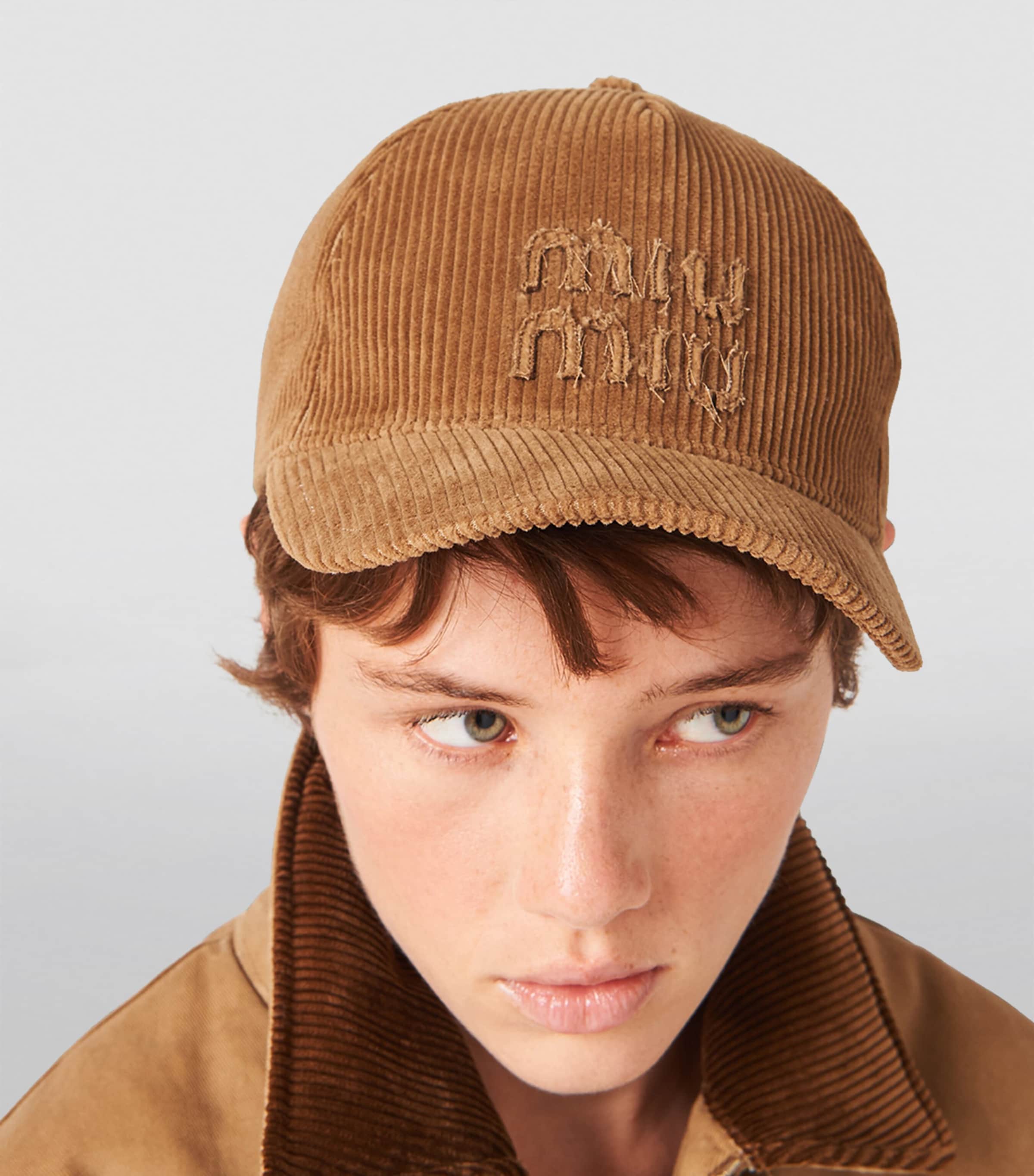 Corduroy Logo Baseball Cap F0401 Image 3