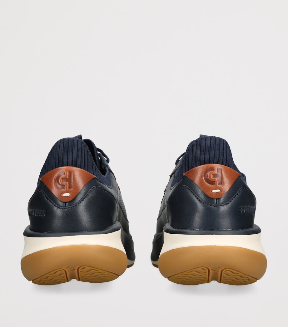 Leather GrandPrø All-Day Runner Sneakers NAVY Image 2