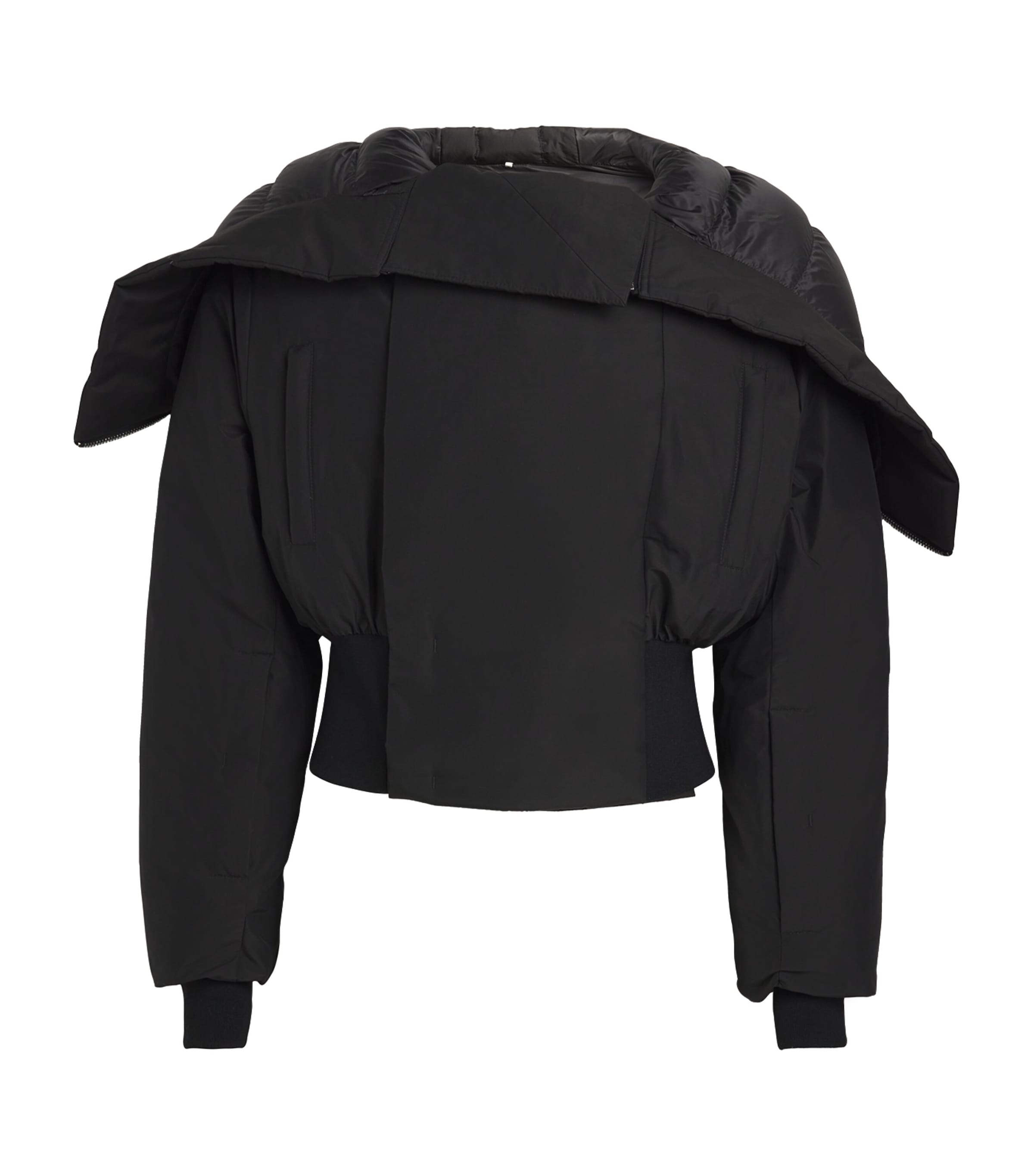 Rick Owens Black x Moncler Cropped Alice Down Puffer Jacket