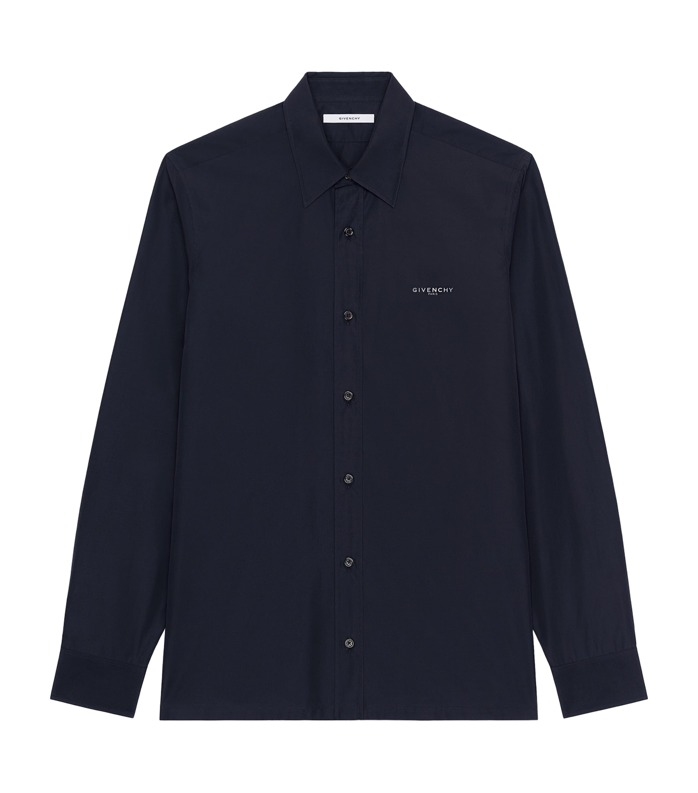 Givenchy Mens Cotton Poplin Logo Shirt Image 1