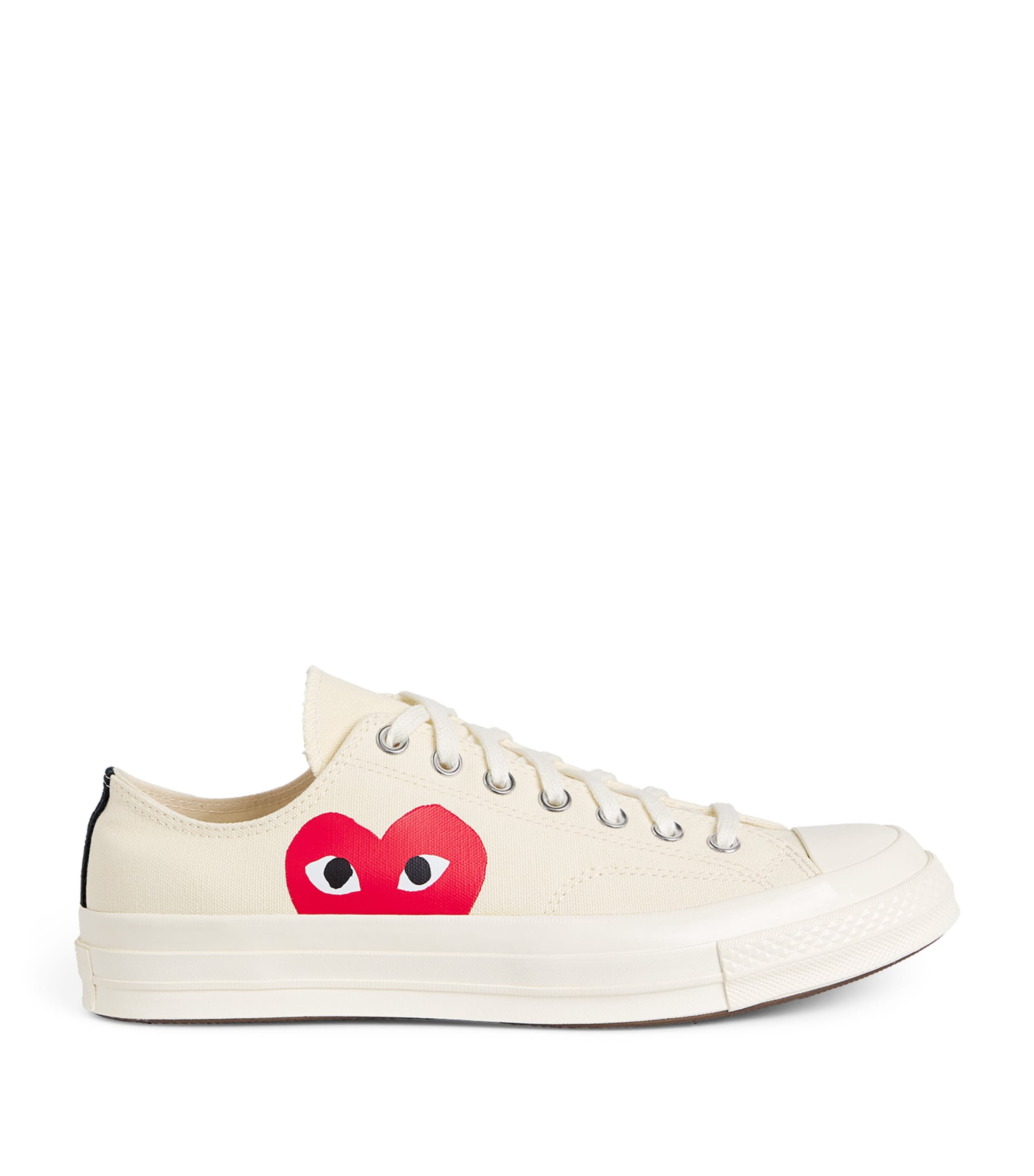 Comme Des Garçons Play Off-white Converse Edition Half Heart Chuck 70 Low Sneakers In White