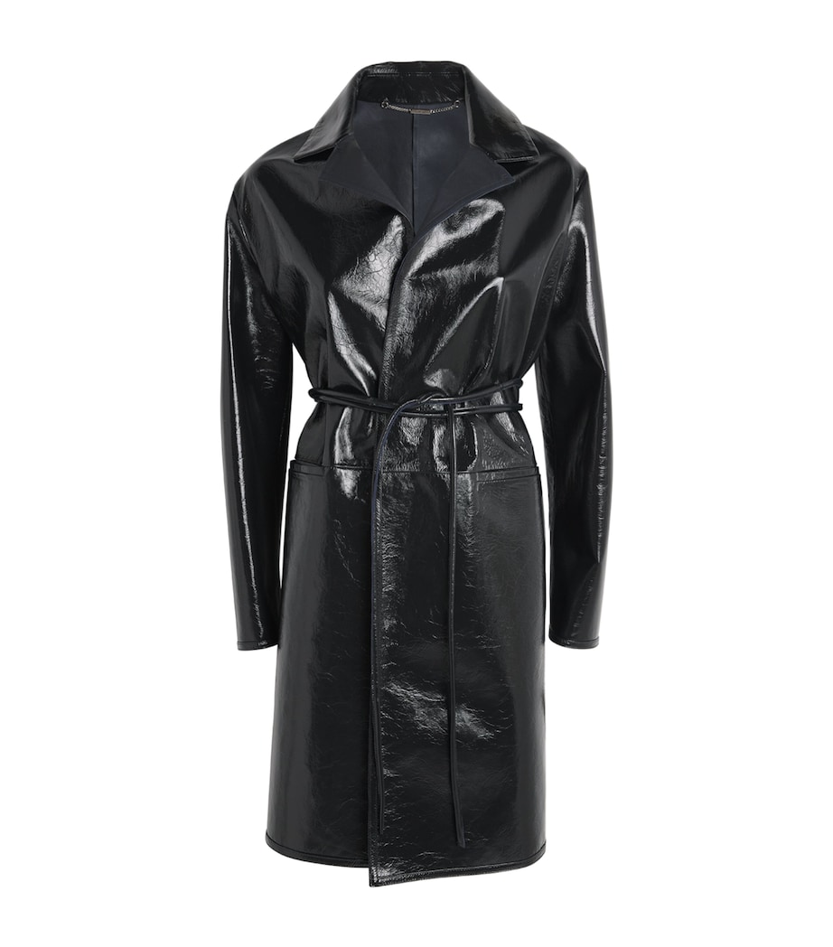 Patent Leather Overcoat BLUE Image 1