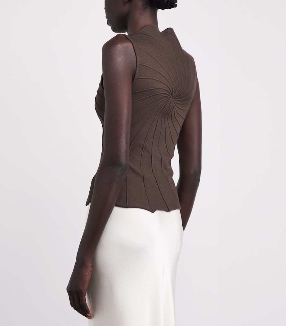 Cult Gaia Womens High-Neck Micha Top Luwak Image 5