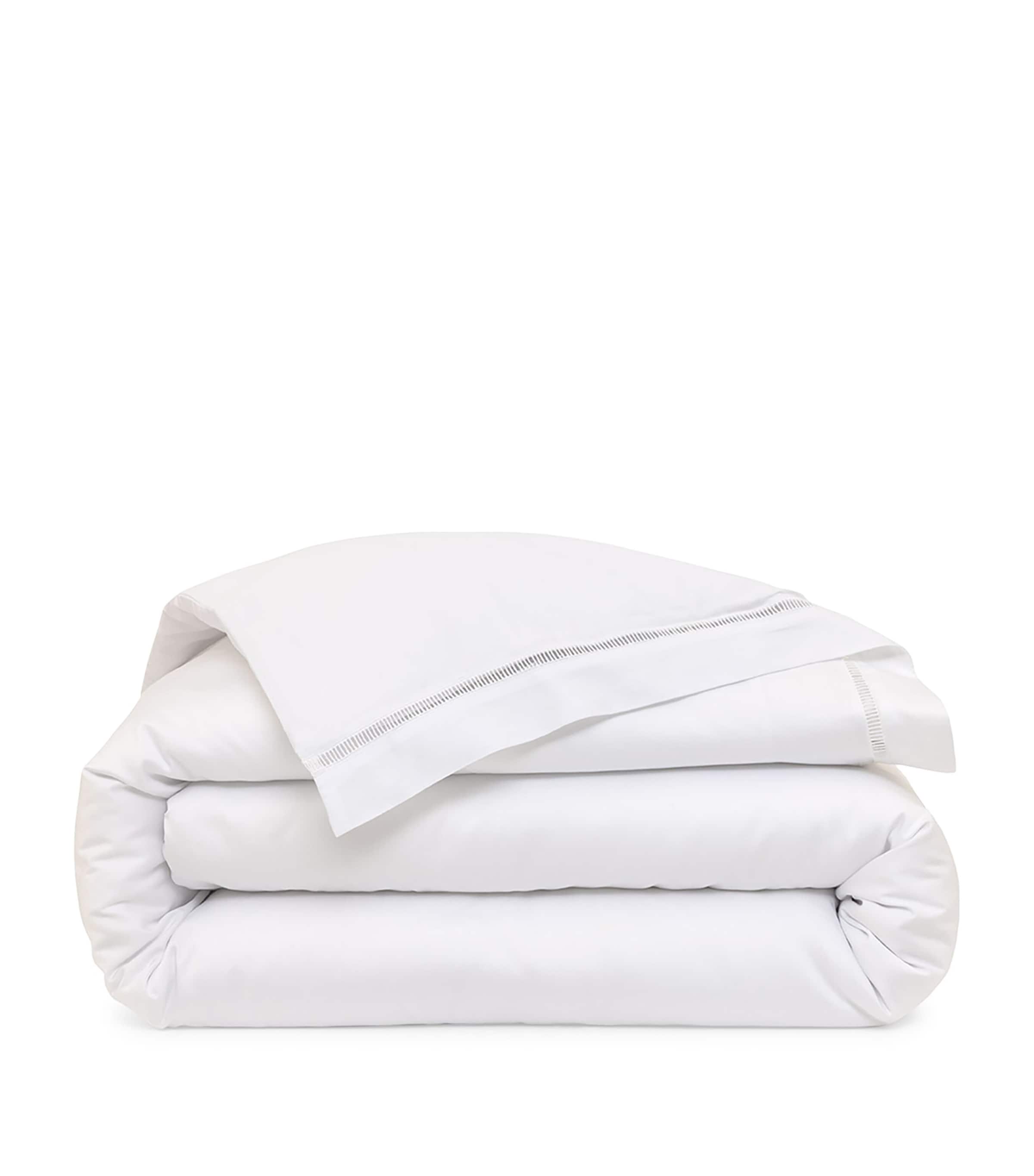 Yves Delorme Colisée Blanc Double Duvet Cover (200cm x 200cm) Blanc Image 1