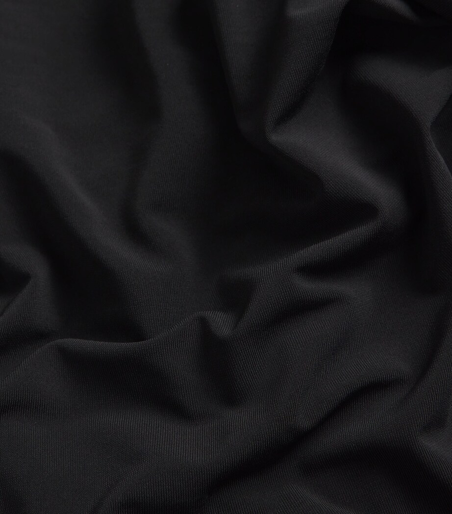 Jacquemus Womens Jersey Drapeado Mini Dress Black Image 5