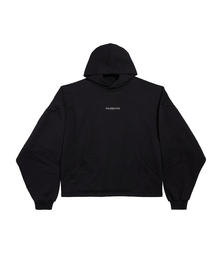 Rhinestone-Logo Cropped Hoodie 1000 Image 1
