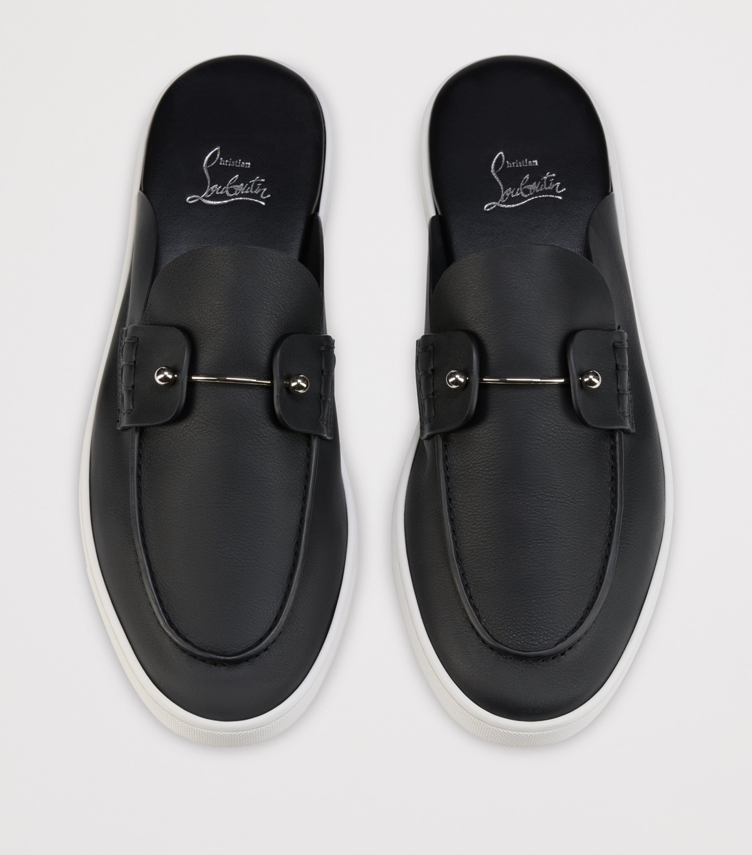 Christian Louboutin Chanme Calf Leather Boat Shoes Image 5