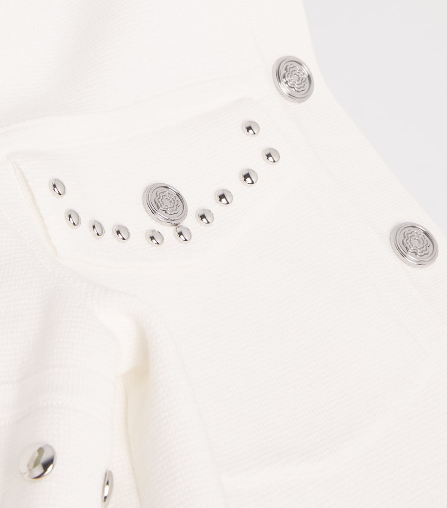 Short-Sleeve Studded Jacket ECRU Image 5