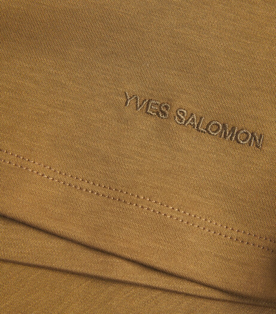 Yves Salomon Womens Pima Cotton-Silk Interlock T-Shirt Image 6