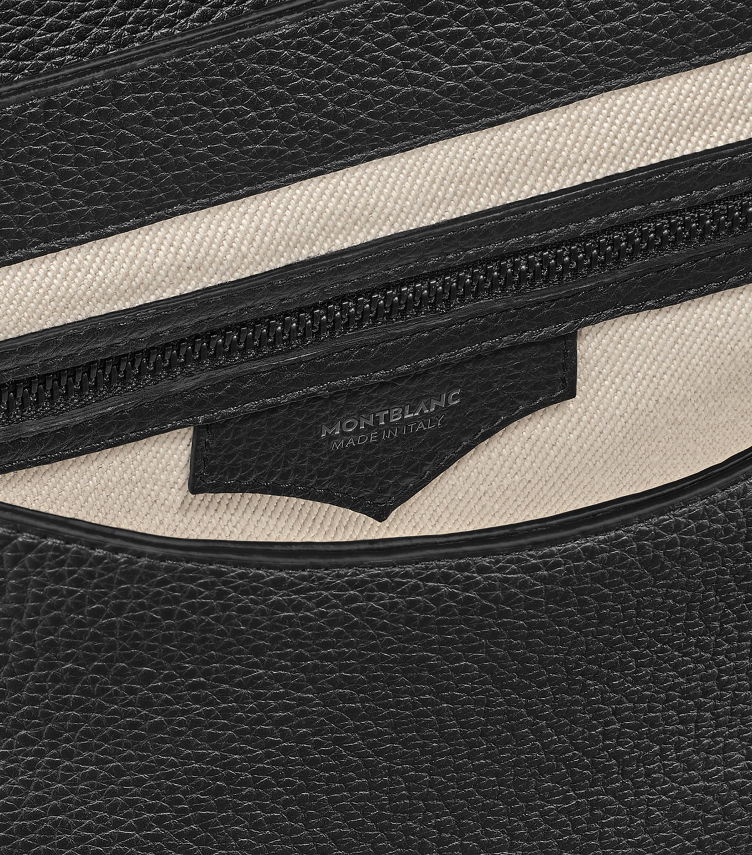 Montblanc Small Grained Leather Briefcase Black Image 5