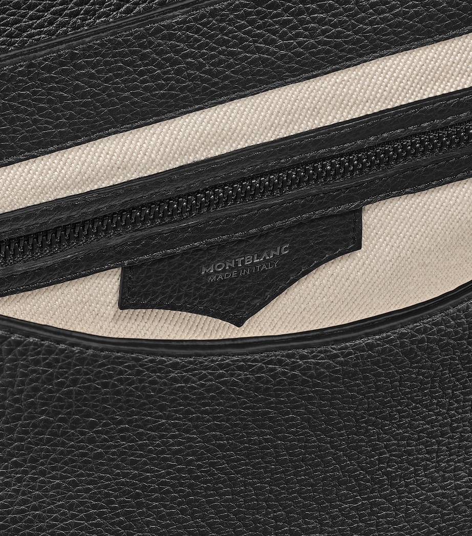 Montblanc Small Grained Leather Briefcase Black Image 5