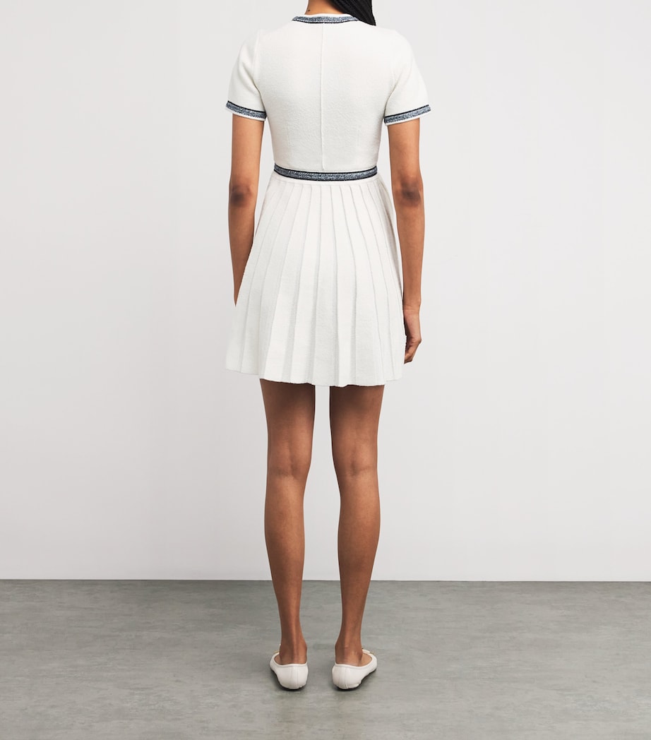 Terry Braid-Trim Mini Dress ECRU Image 3