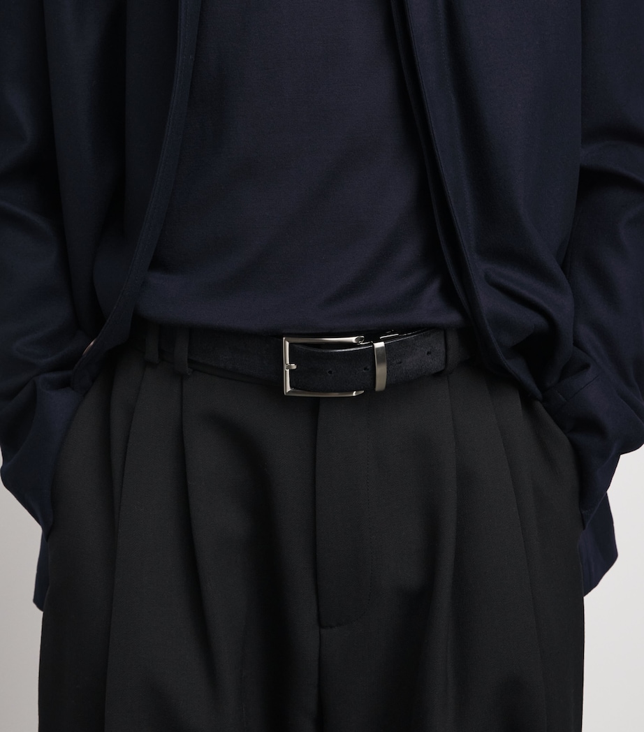 Officine Creative Suede Reversible Belt Blu Mrn/dk Blu Image 2