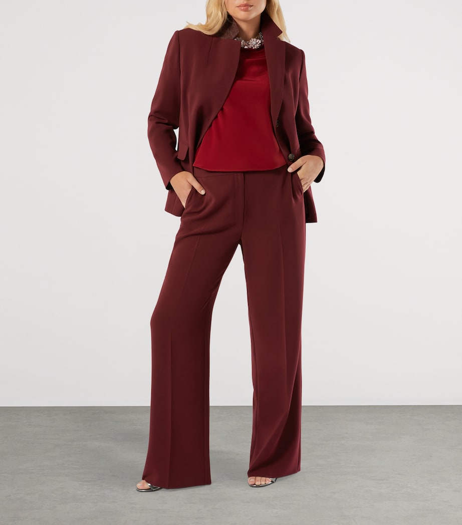 Cady Franz Straight Trousers BORDEAUX Image 4