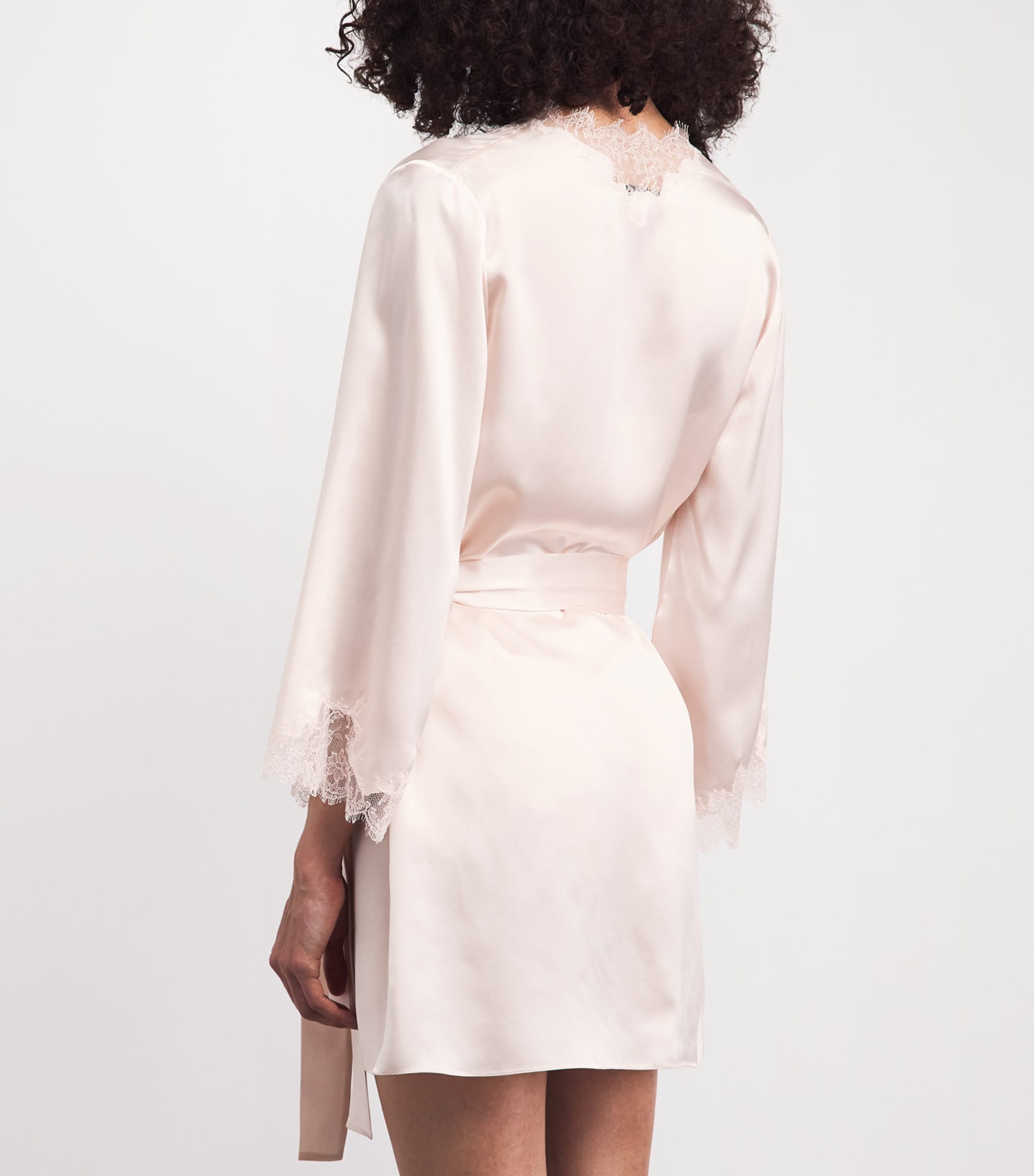 Gilda & Pearl Womens Silk In Dreams Short Robe Petale Image 5