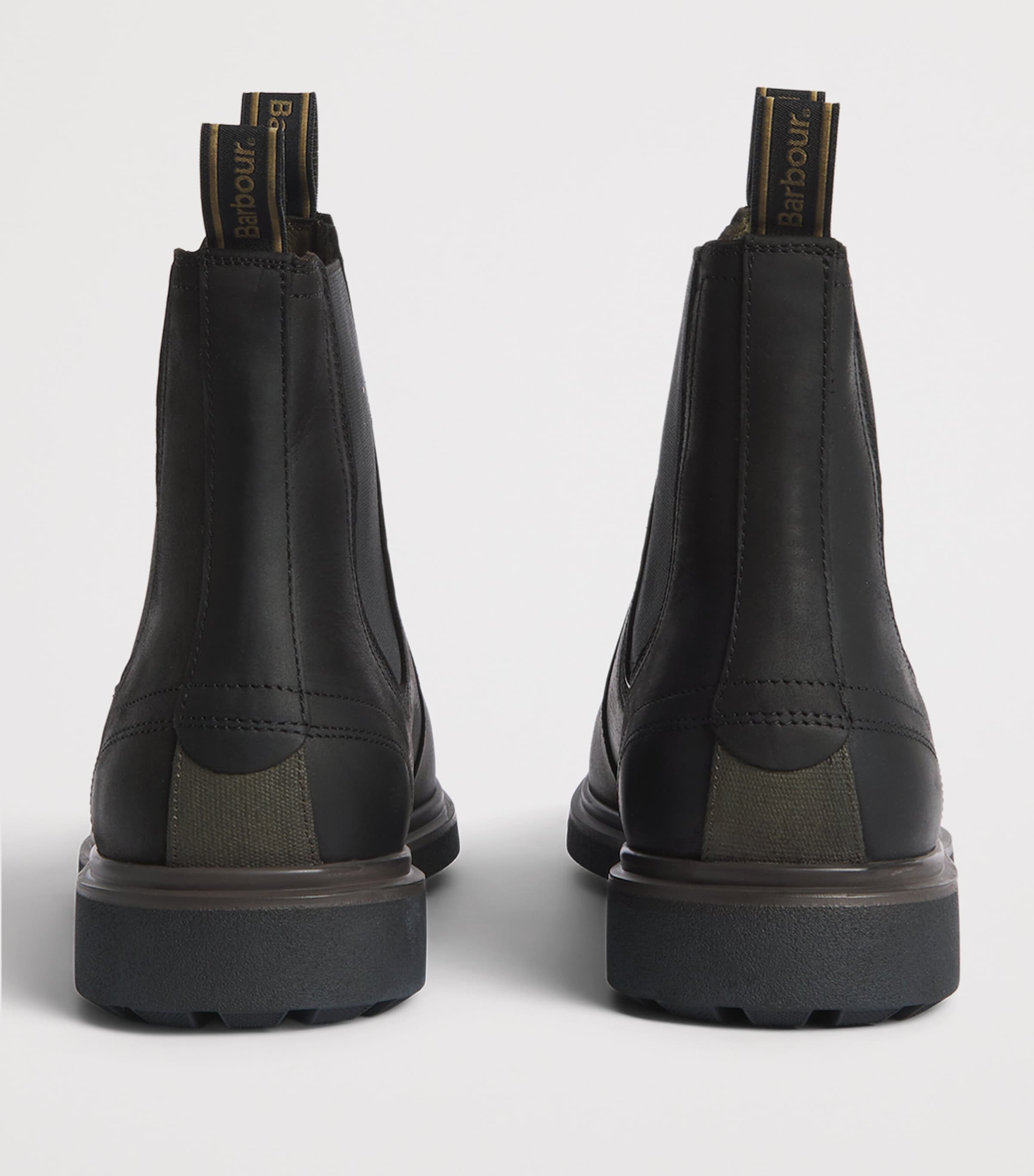 Barbour Leather Hale Chelsea Boots Black Image 3