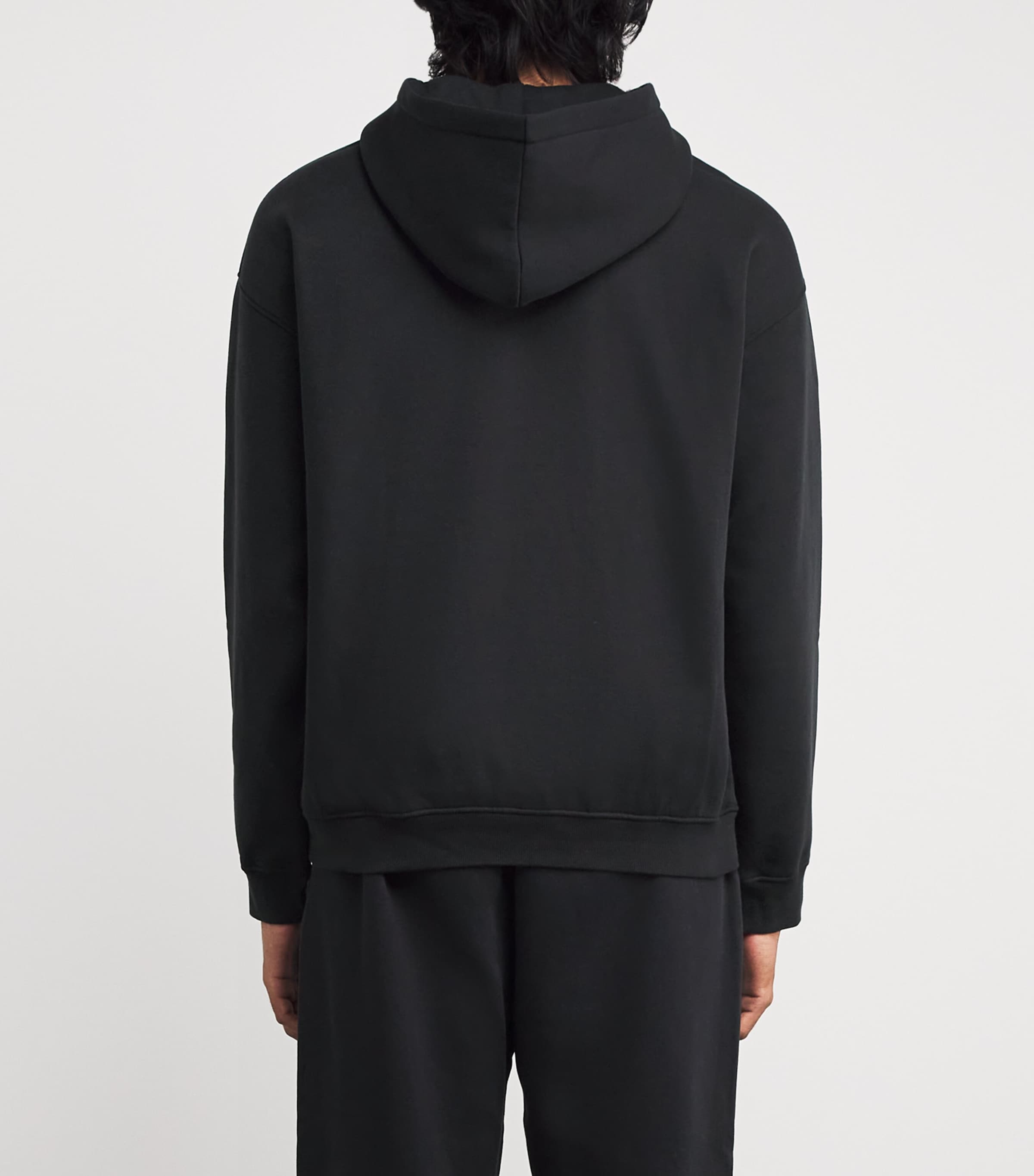 Fleece Lounge Relaxed Hoodie WASHED ONYX Image 4