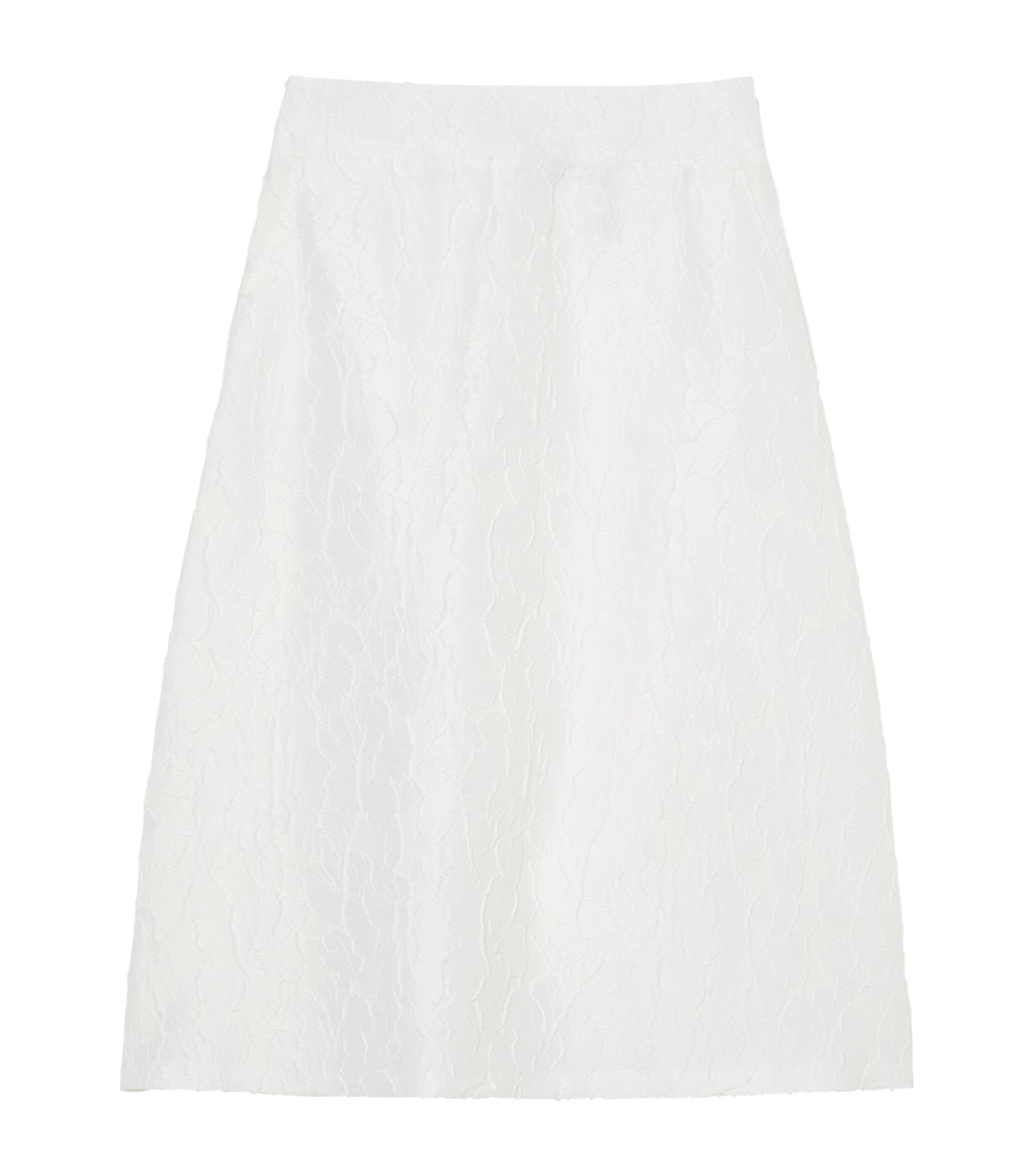 MARINA RINALDI TEXTURED MIDI SKIRT