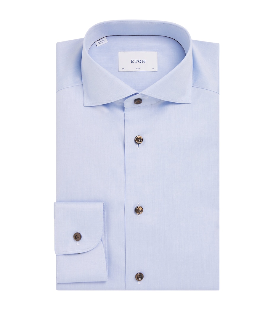 Signature Twill Slim Shirt LIGHT BLUE Image 1