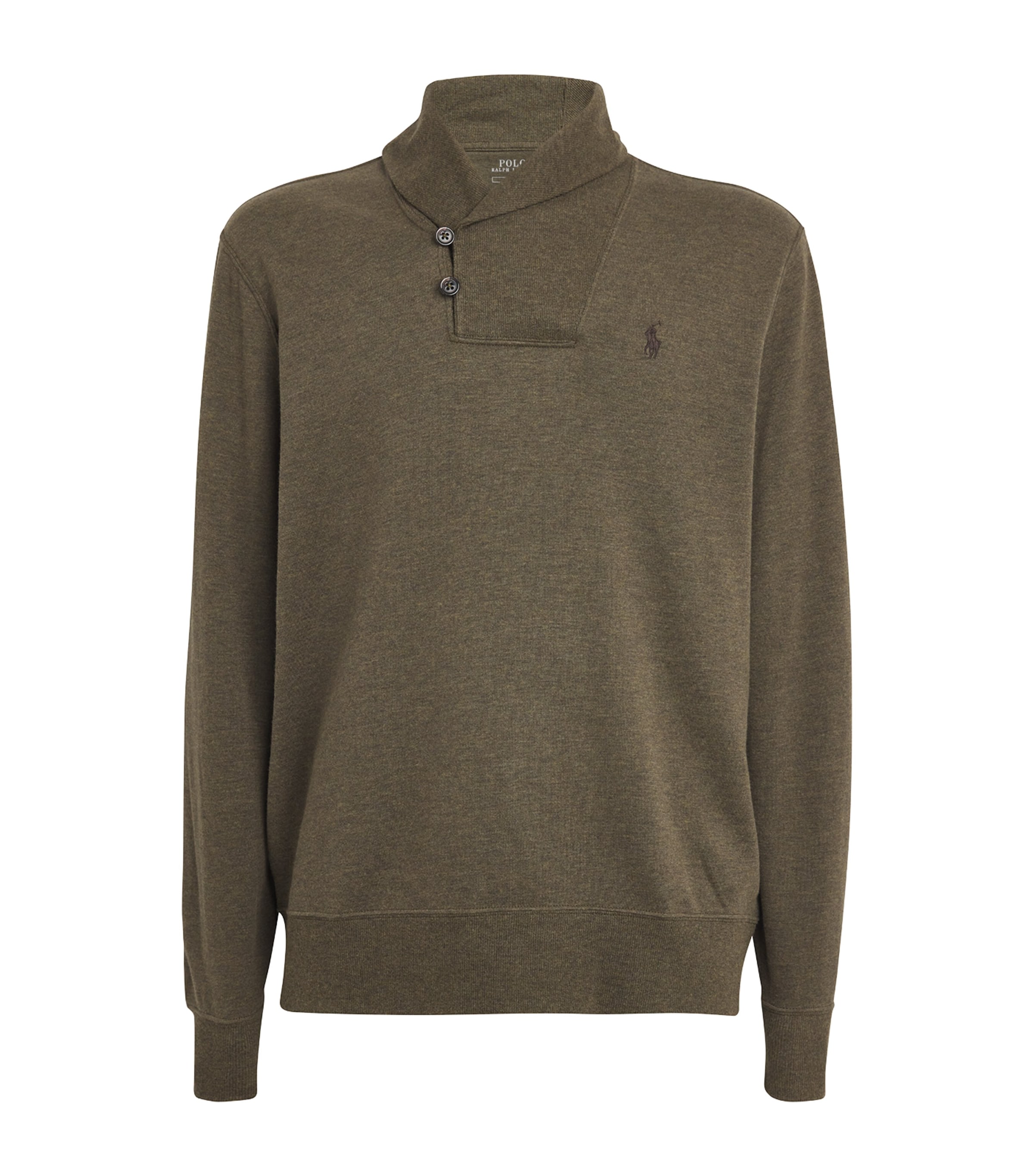 Polo Ralph Lauren Shawl-collar Polo Pony Sweatshirt In Green