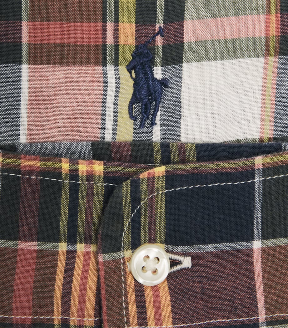 Ralph Lauren Kids Check Shirt (6-14 Years) Nvy Yell Mlti Image 2
