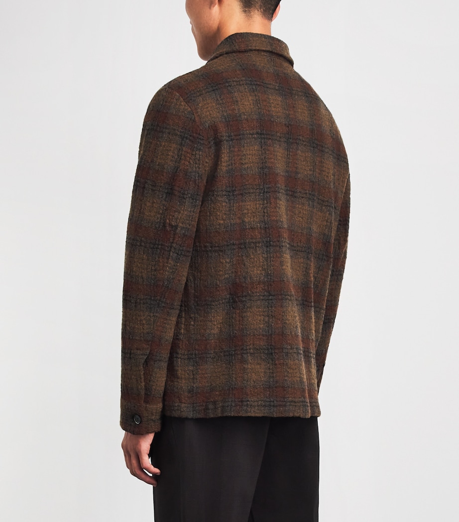 Barena Mens Wool Check Cedrone Overshirt Uni Unico Image 5