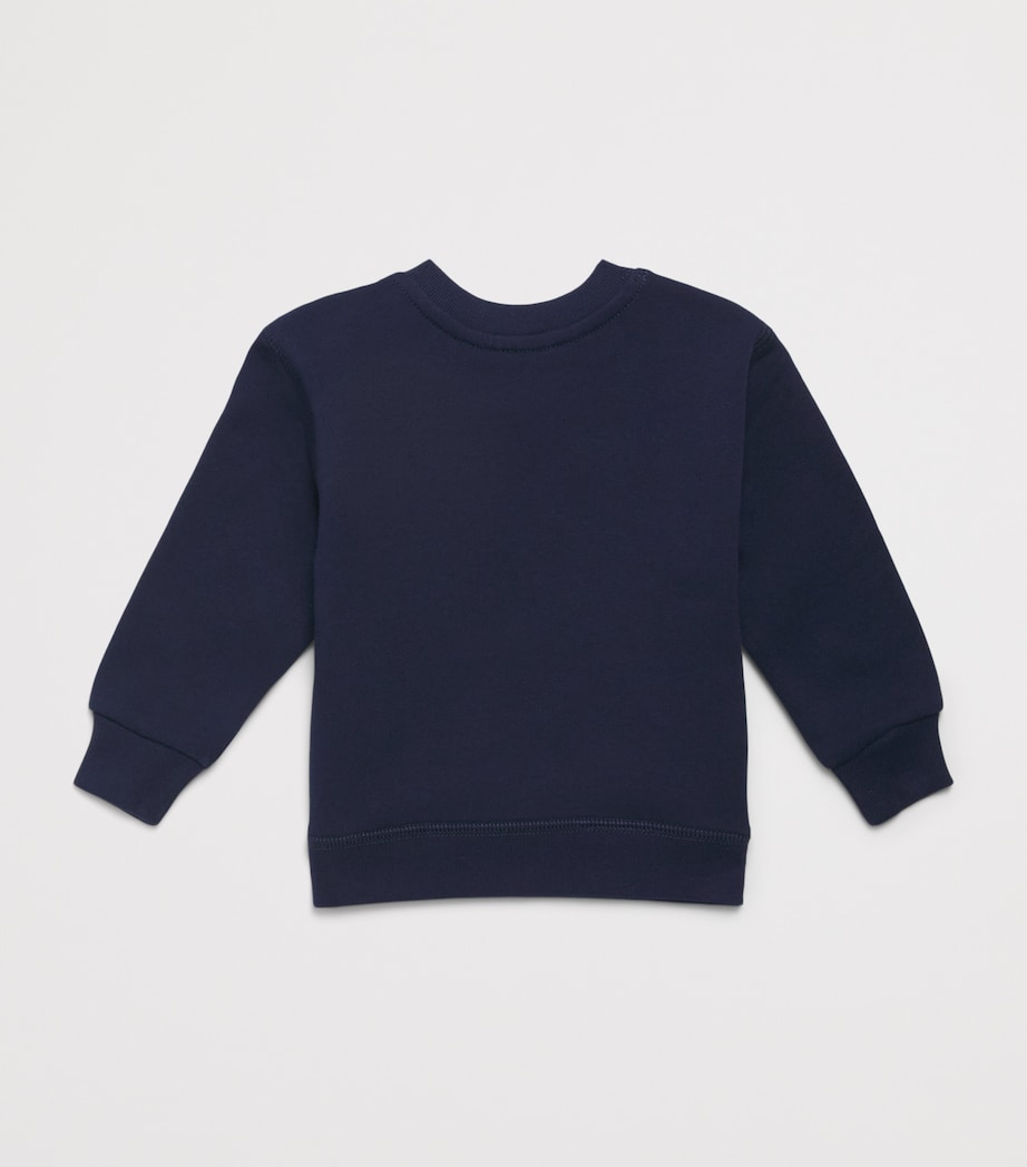 Ralph Lauren Kids Polo Player Sweatshirt (3-24 Months) Cruise Navy Image 2