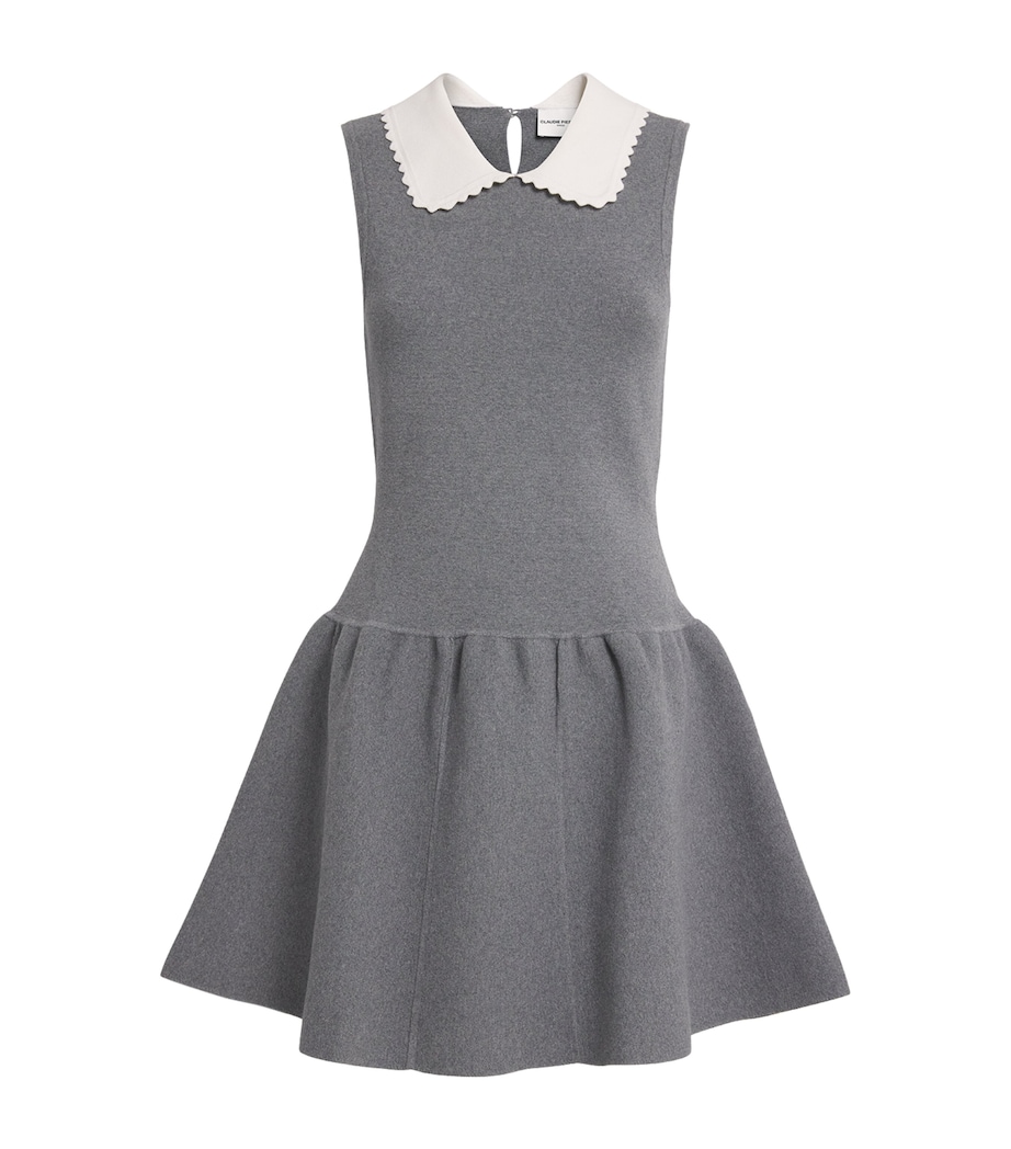 Cotton-Blend Skater Dress MOTTLED GREY Image 1