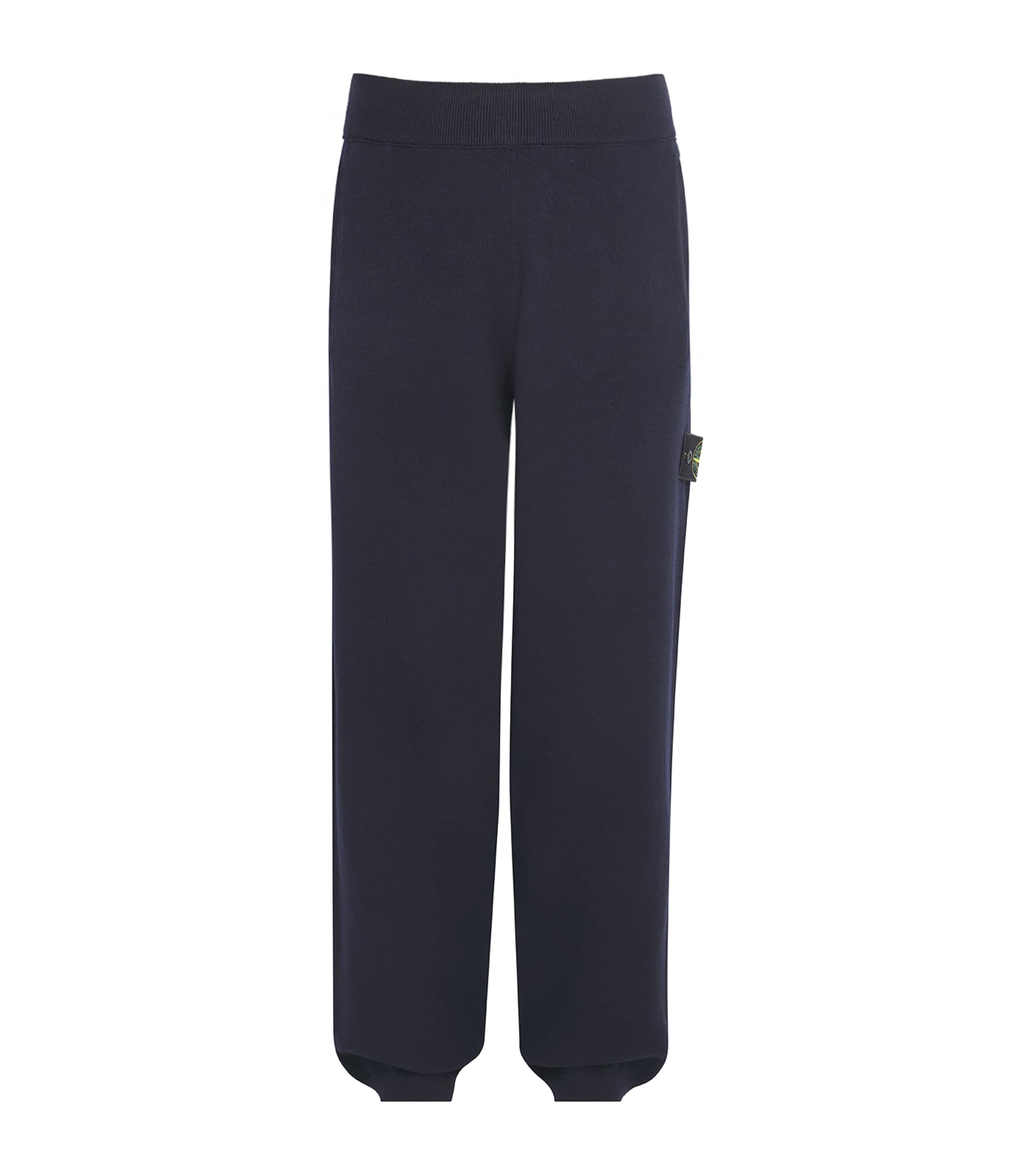 Stone Island Mens Virgin Wool-Blend Compass Sweatpants Image 1