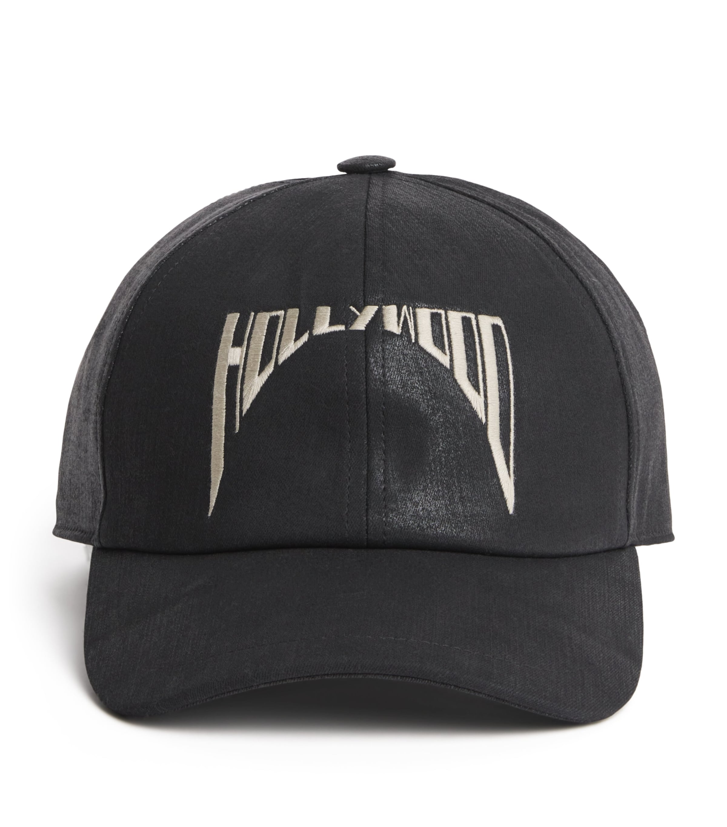 Rick Owens Denim Embroidered Baseball Cap Image 1