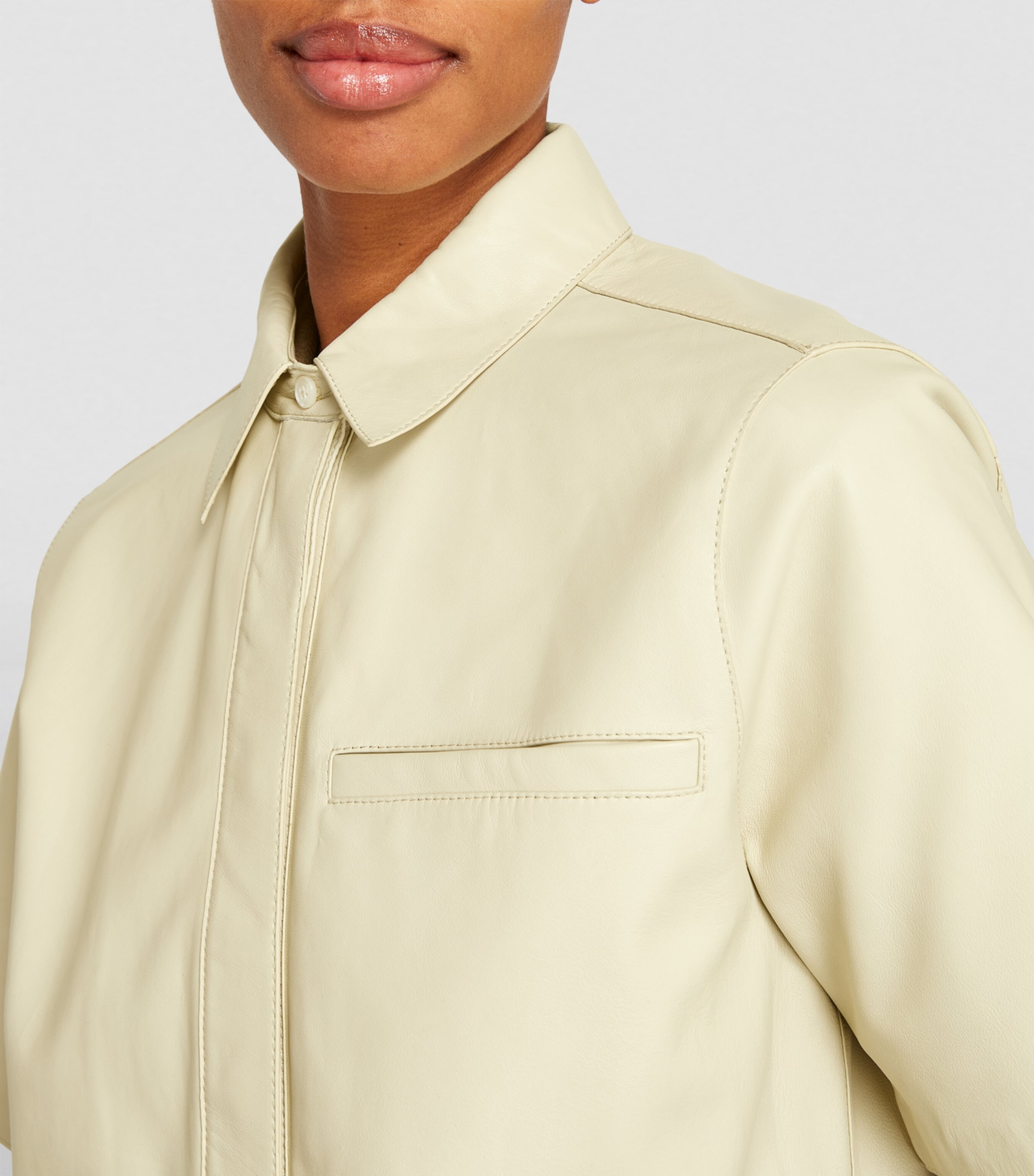 Leather Shirt A3019 Image 6