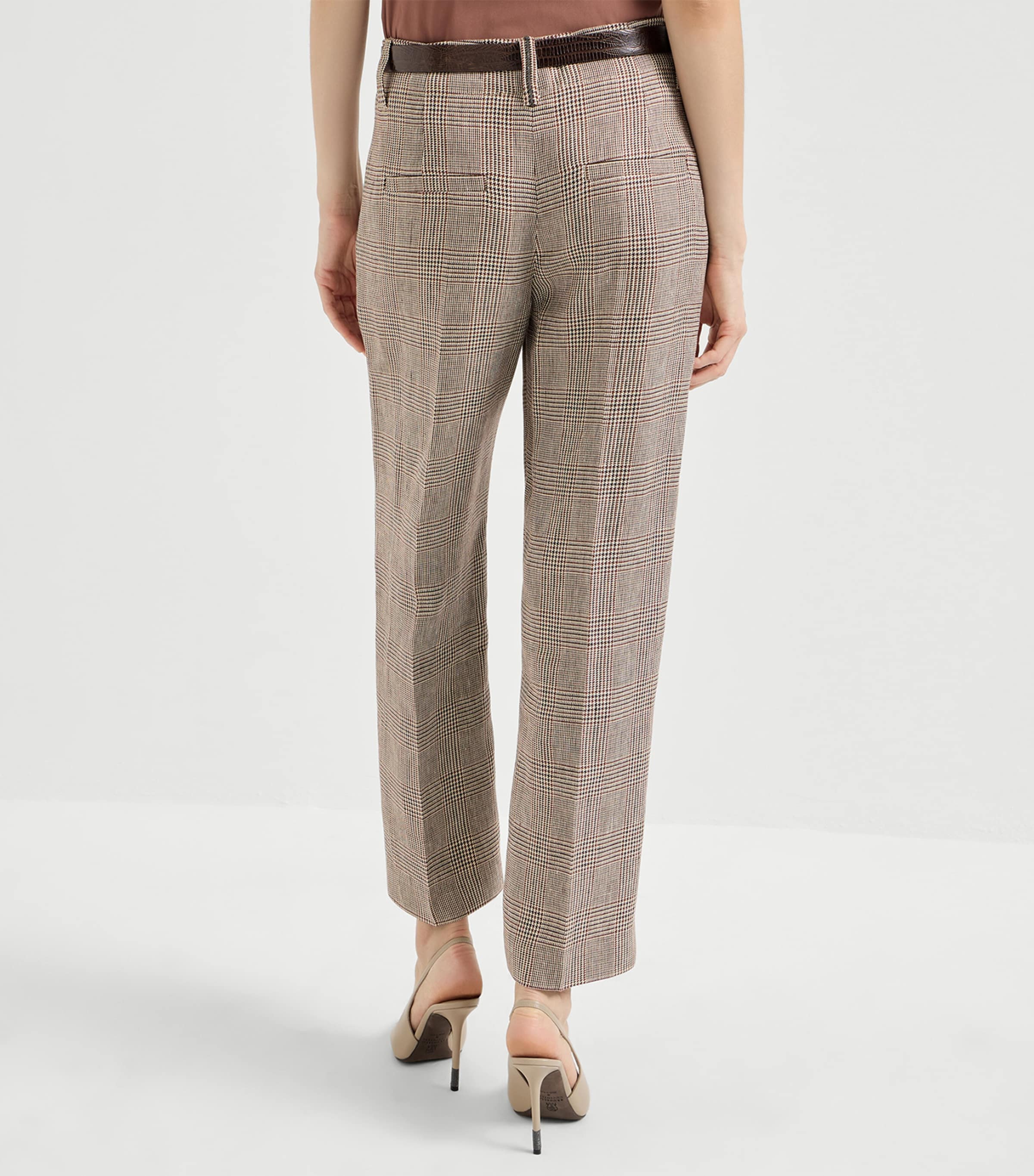 Linen Cigarette Trousers C001 Image 5