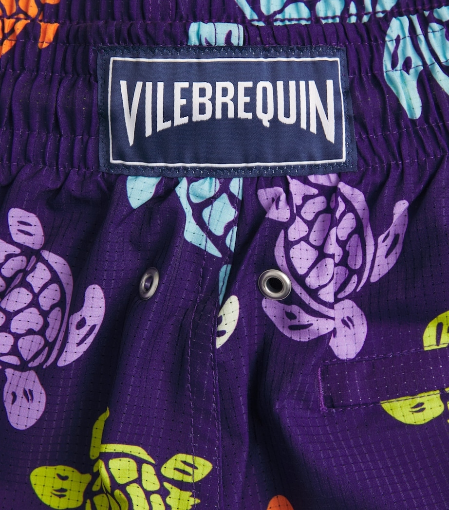 Vilebrequin Mens Micro-Perforated Mahina Swim Shorts Violette Image 5