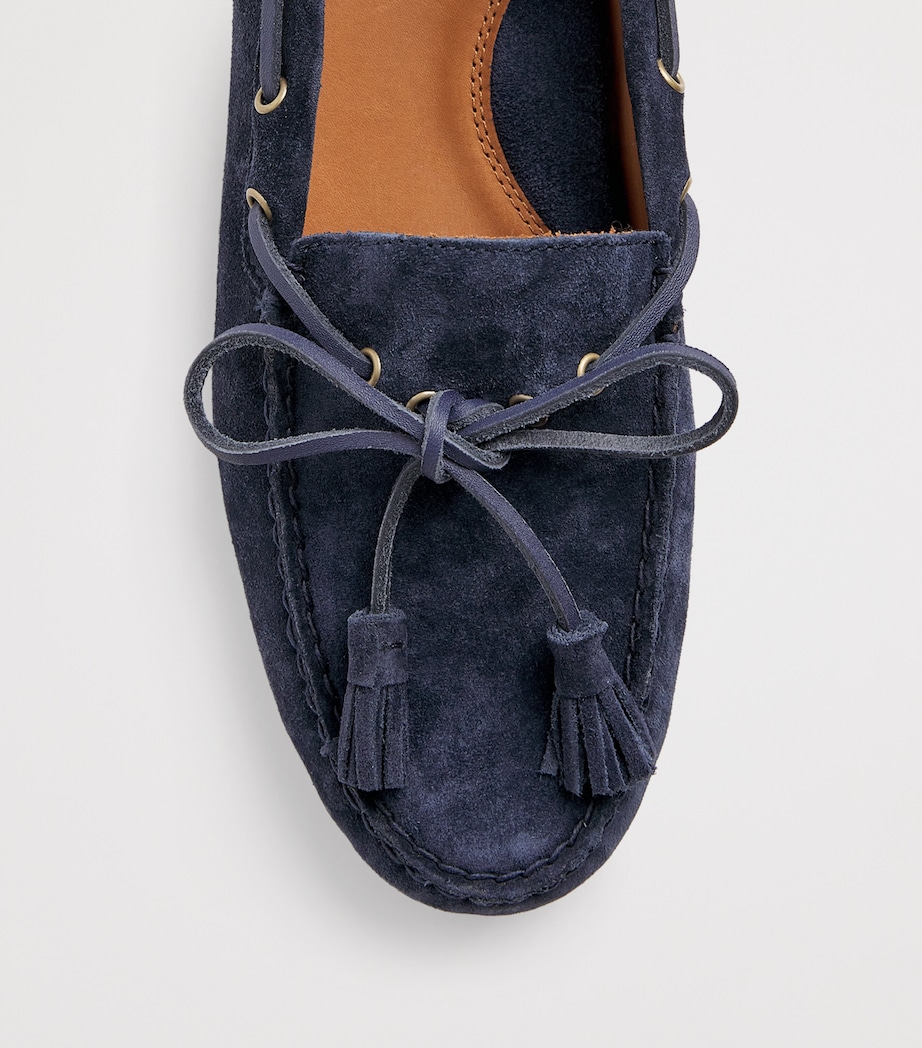 Suede Anders Driving Shoes BLUE Image 5