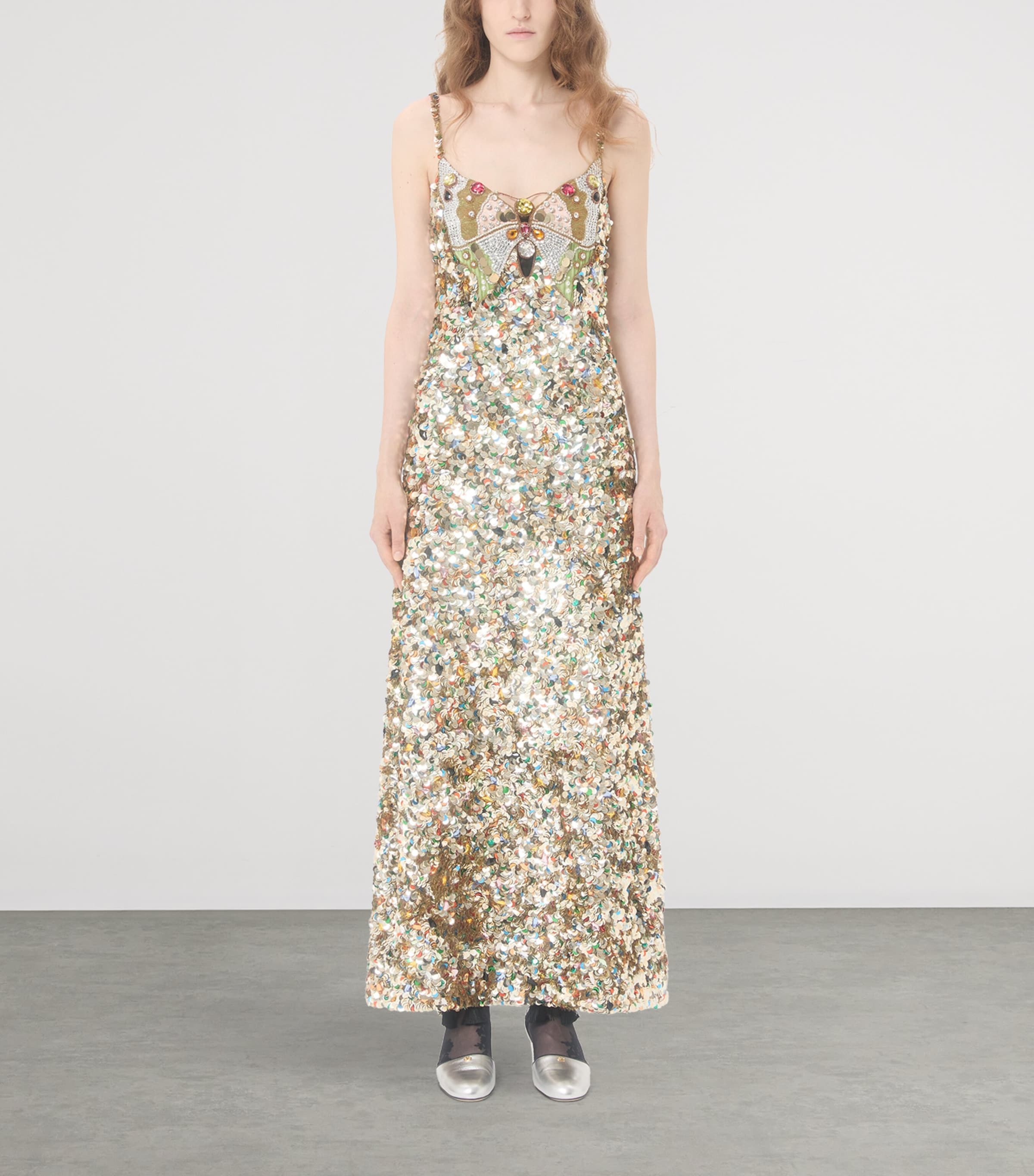 Valentino Womens Embellished Maxi Dress Image 2