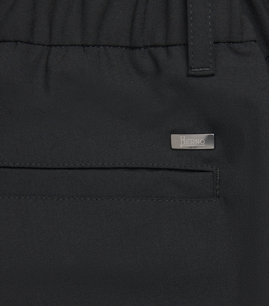 Herno Mens Technical Drawstring Trousers Nero Image 6