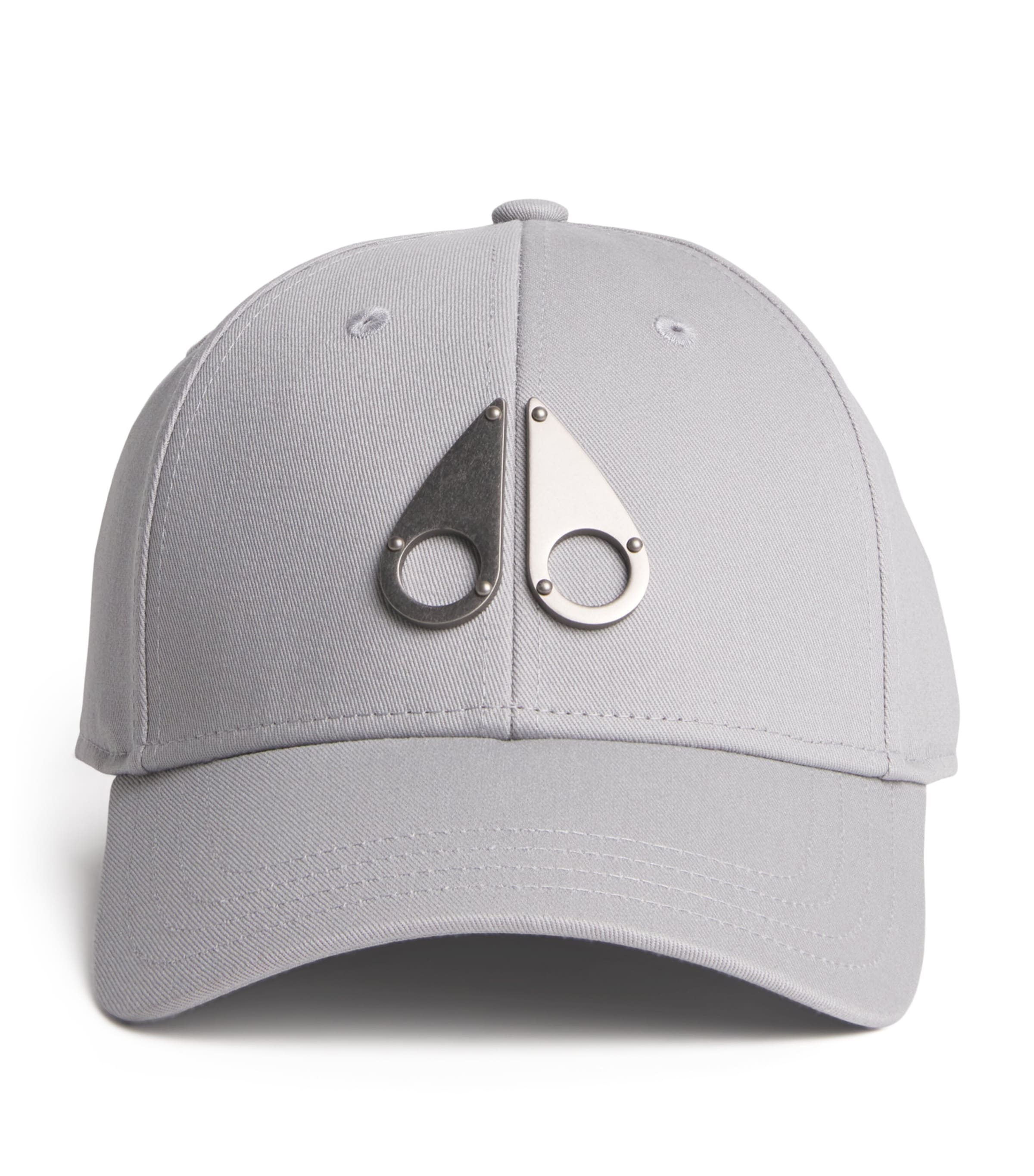 Moose Knuckles Cotton Logo Baseball Cap In Beige