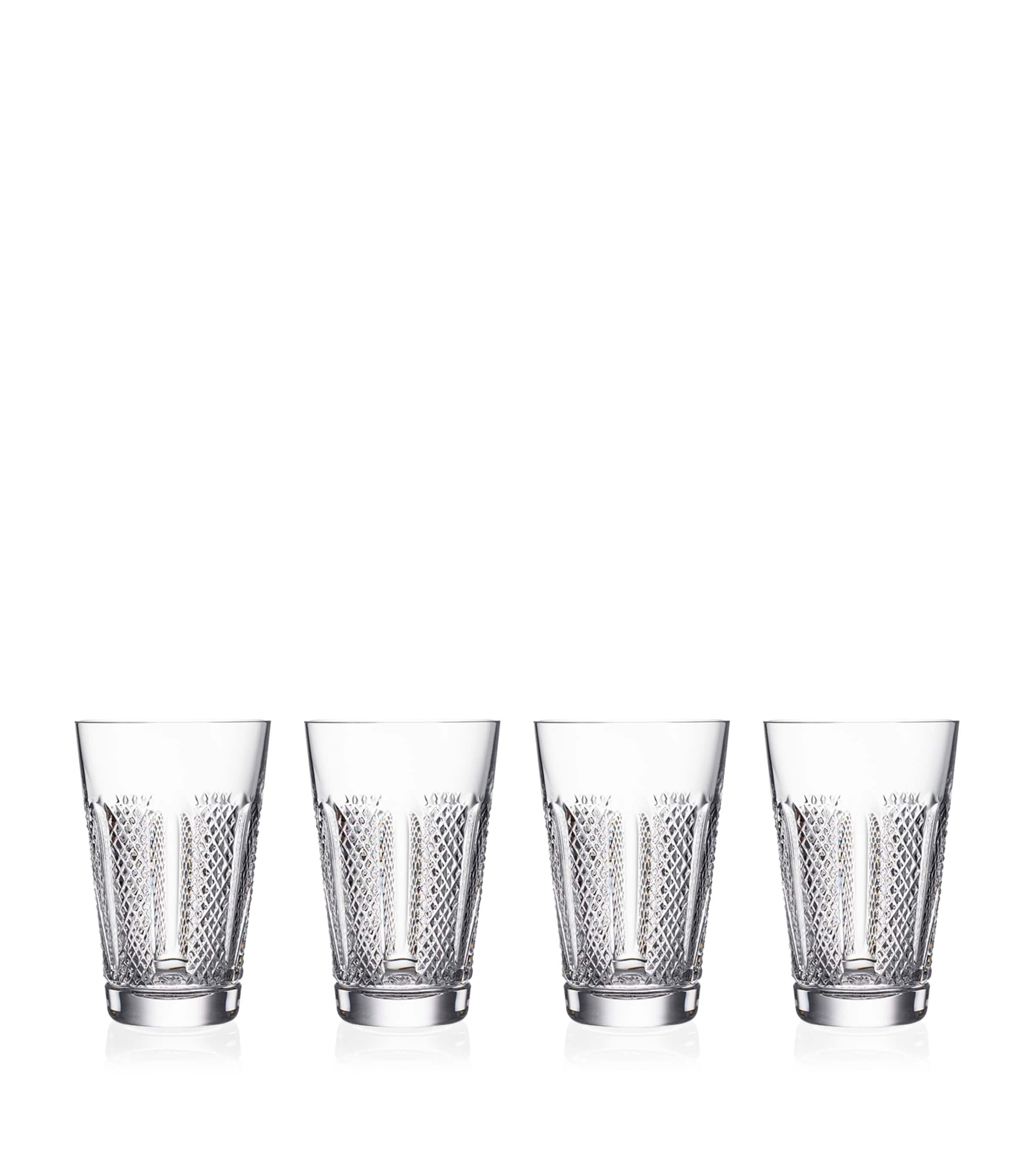 Shop Waterford Set Of 4 Crystal Hibernia Mastercraft Hiball Glasses In Clear