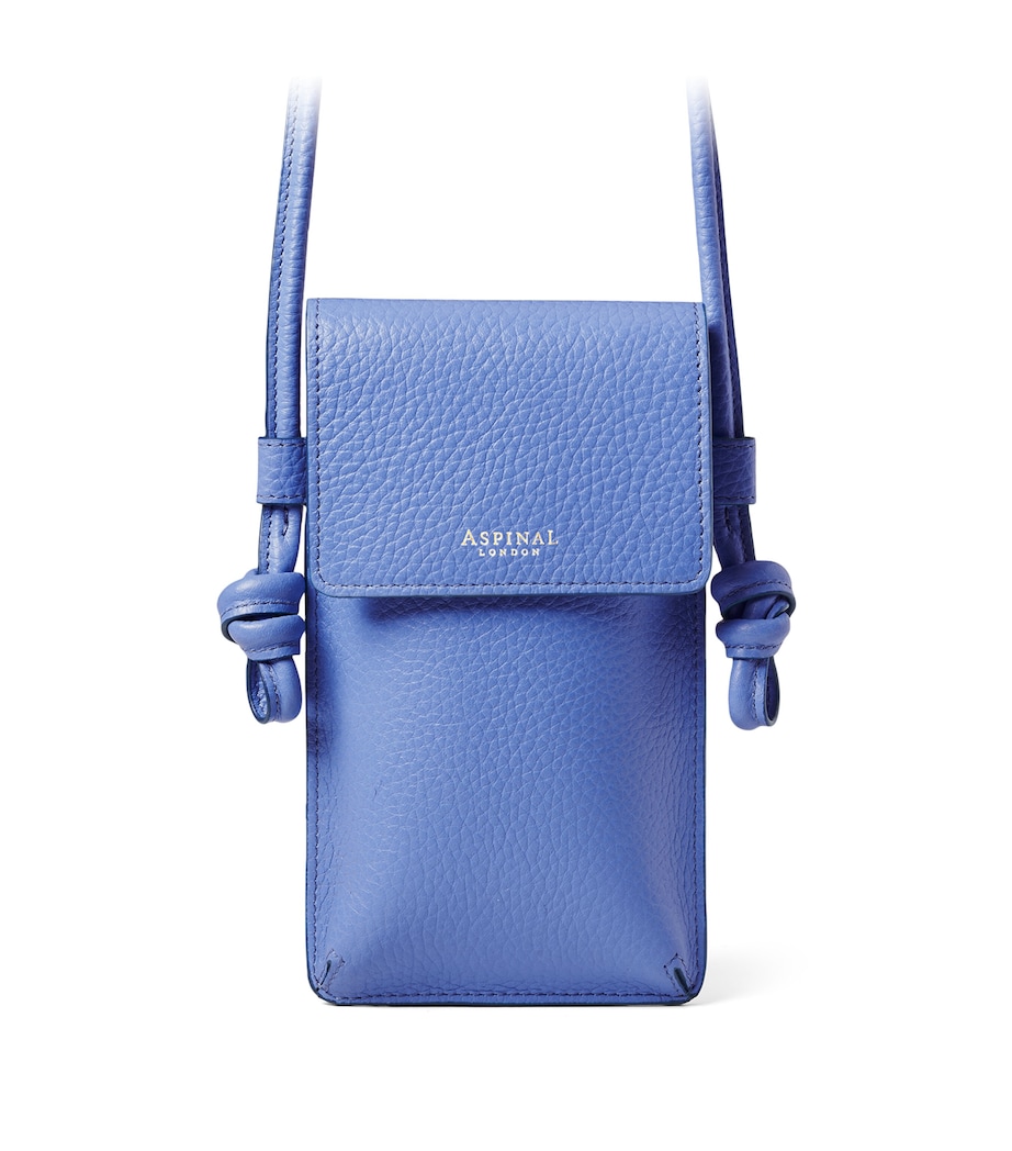 Leather Ella Phone Pouch CAPRI BLUE Image 1