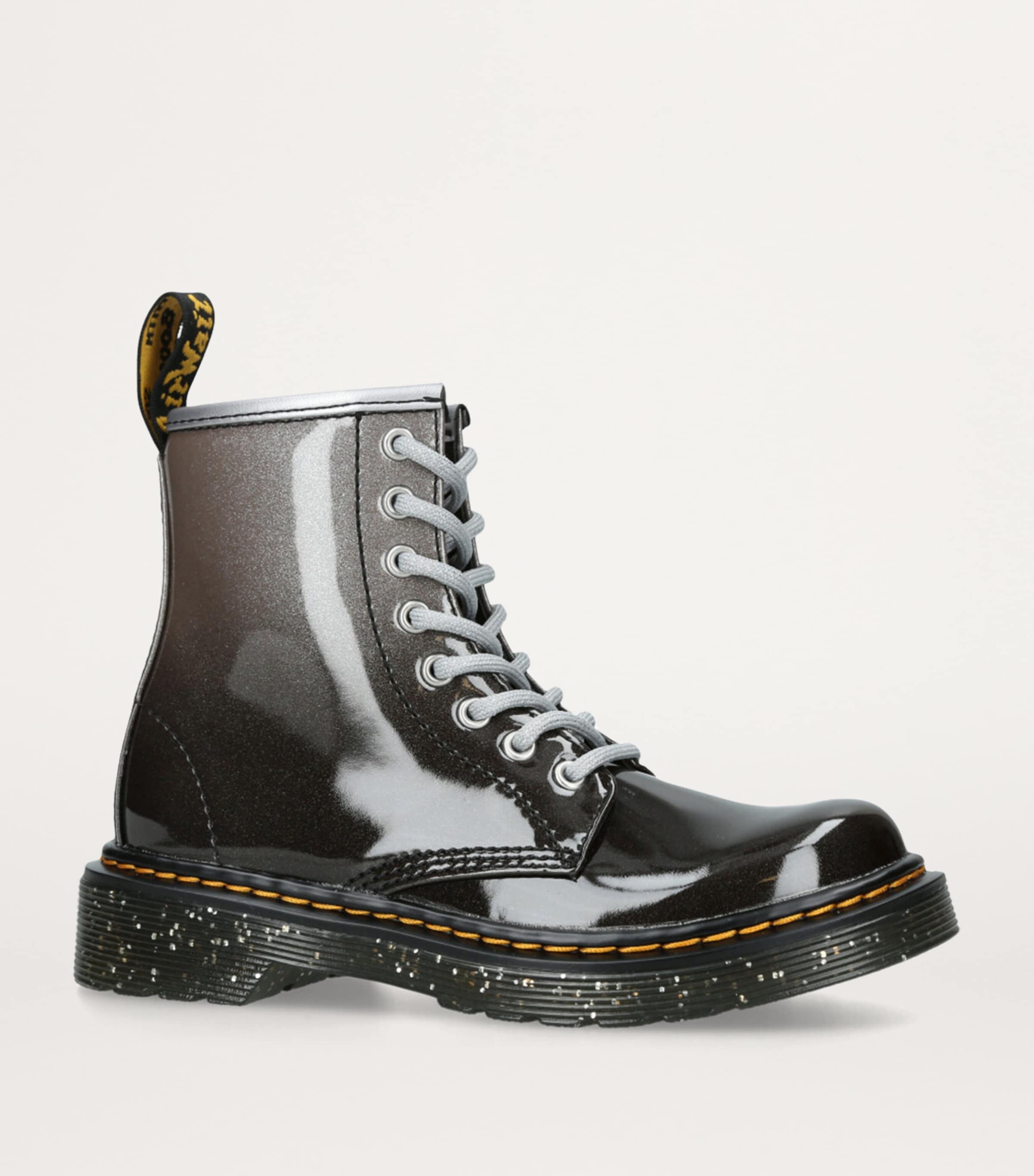 Dr. Martens Glittered 1460 Ankle Boots Silver Com Image 3