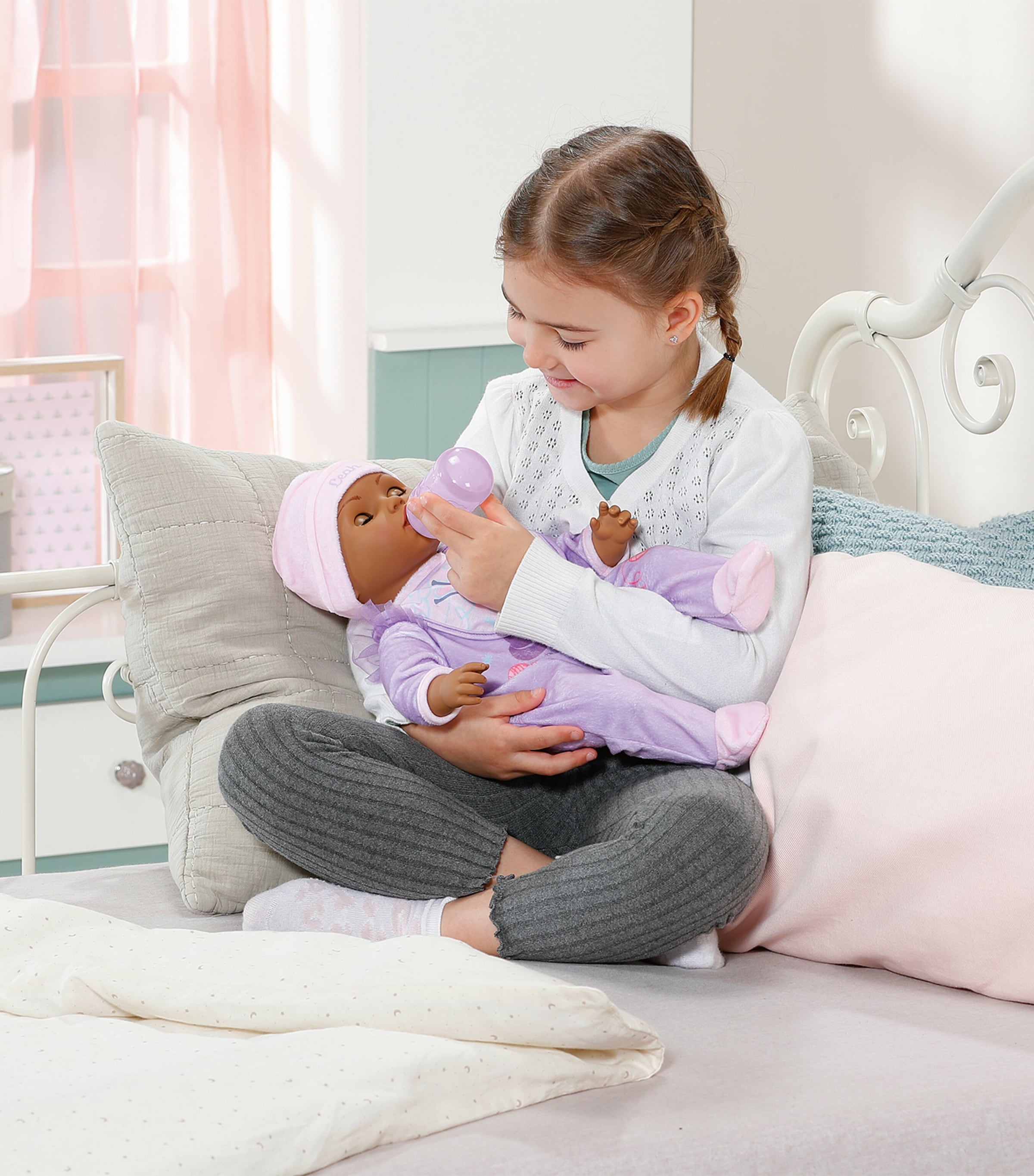 Baby Annabell Interactive Baby Leah Doll with Accessories (40cm) Image 2
