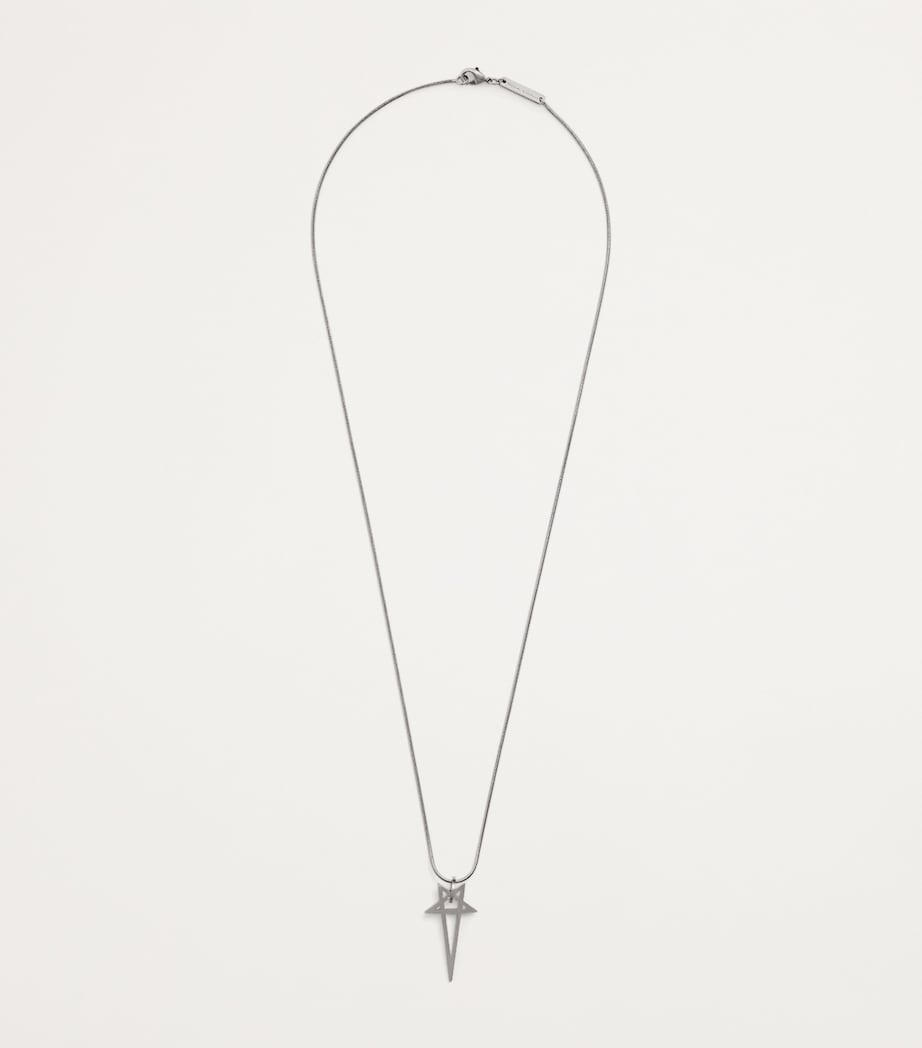 Rick Owens Pentagram Necklace Palladio Image 3