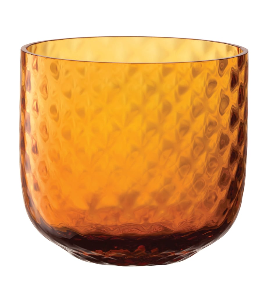 Set of 2 Dapple Tumblers (300ml) AMBER/ORANGE Image 1