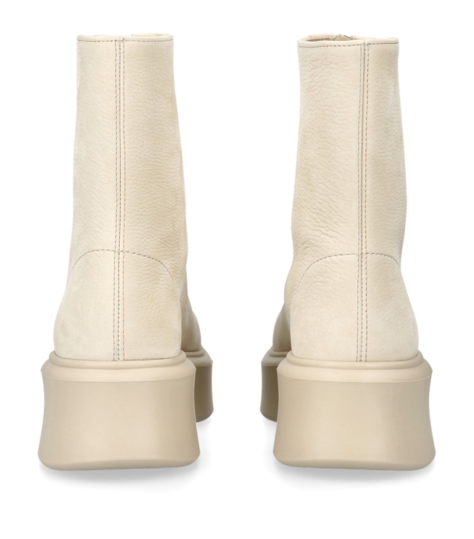 Zipped I Leather Boots BEIGE Image 2