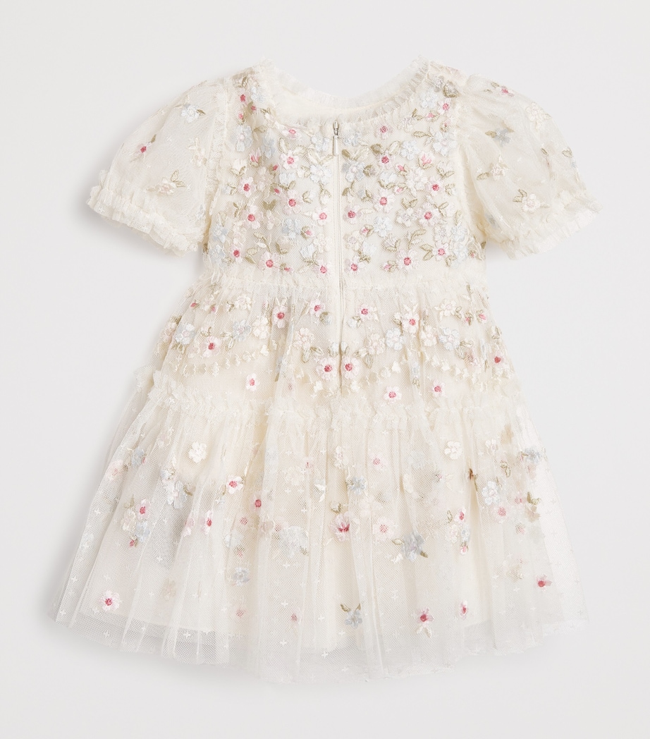 Tulle Embroidered Garland Ribbon Dress (6-24 Months) CPLCREAM/PASTEL Image 2