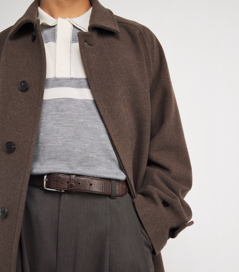 Wool Stripe Rugby Shirt HEATHER GREY MULTI Image 6