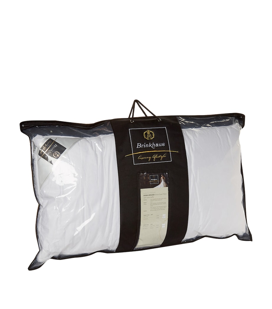 Soft Down Around Pillow (50cm x 90cm) WHITE Image 2