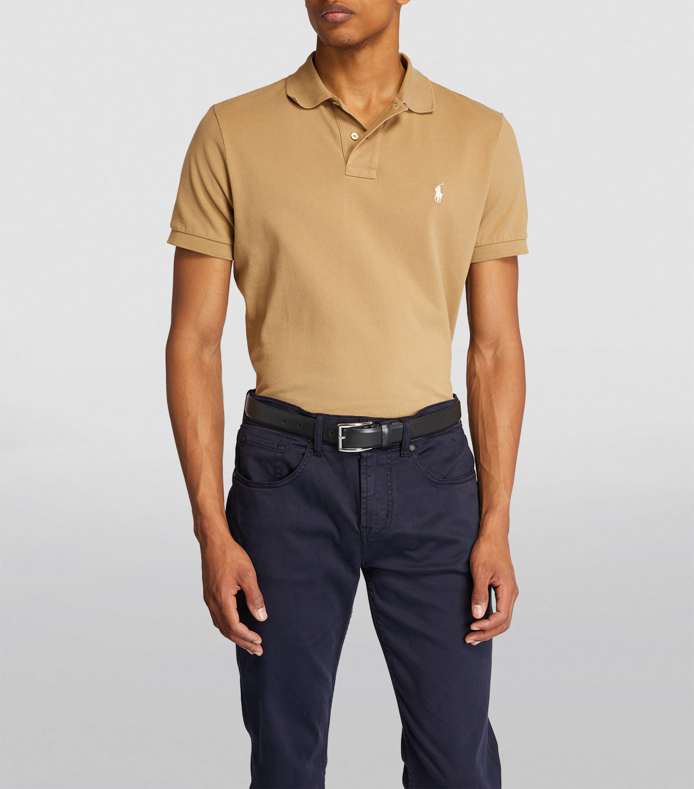 Leather Harness Dress Belt BLACK Image 5