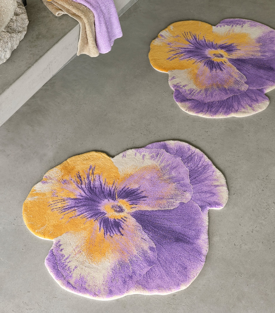 Abyss & Habidecor Egyptian Cotton Pansy Bath Rug (90cm x 100cm) Curcuma Image 4